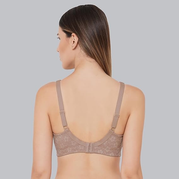 SOIE Stretch Cotton Minimizer Bra – Women’s Full Coverage, Non-Padded